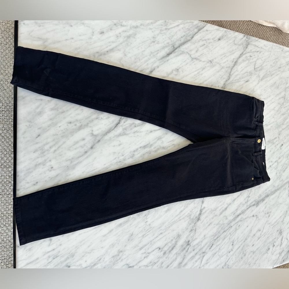 Frame Denim Black Ankle & Cropped Jeans